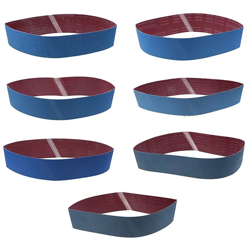 

5pcs 100*915mm Sanding Belts P80-P1000 Grits Sand Paper Metal Grinding Polishing Belts Oxide Sander Polishing Abrasive Tool Blue