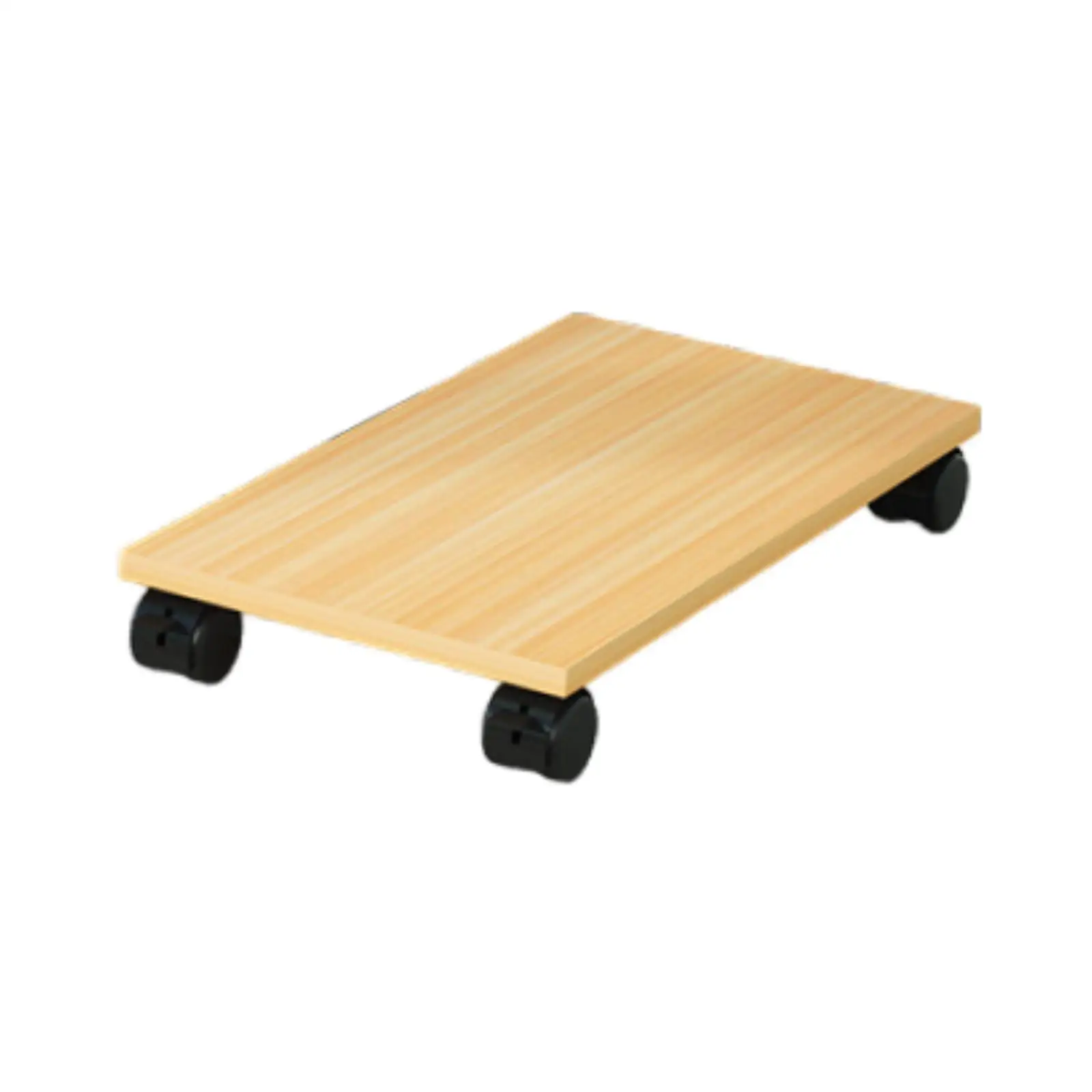 Support roulant en bois pour processeur de bureau, support pour tour de bureau de jeu