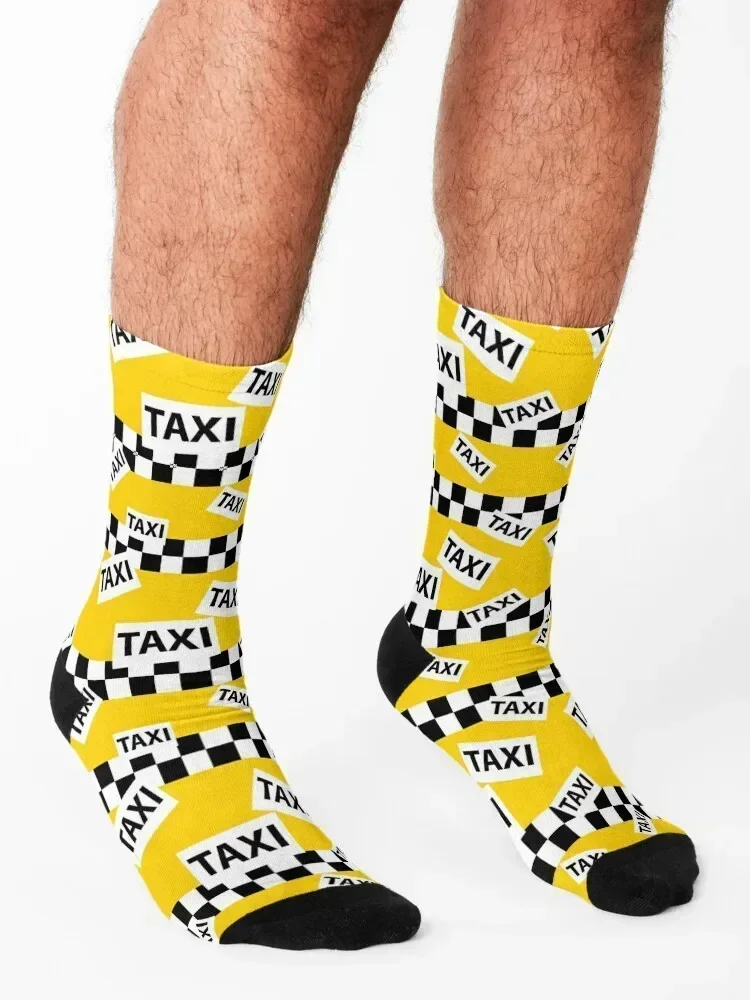 Calcetines con patrón de cabina de Taxi amarilla de Nueva York, calcetines profesionales para correr de Argentina, calcetines de diseñador para hombre y mujer