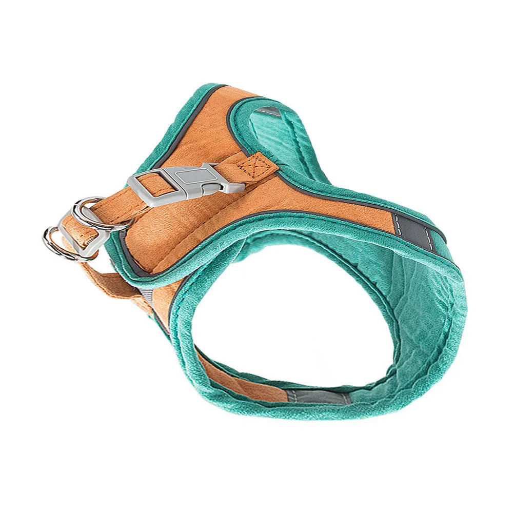 

1Set Cat Harness Adjustable Kitten Vest Leash Soft Suede Traction Rope Outdoor Walking Pet Accessories Cat Walking Leash