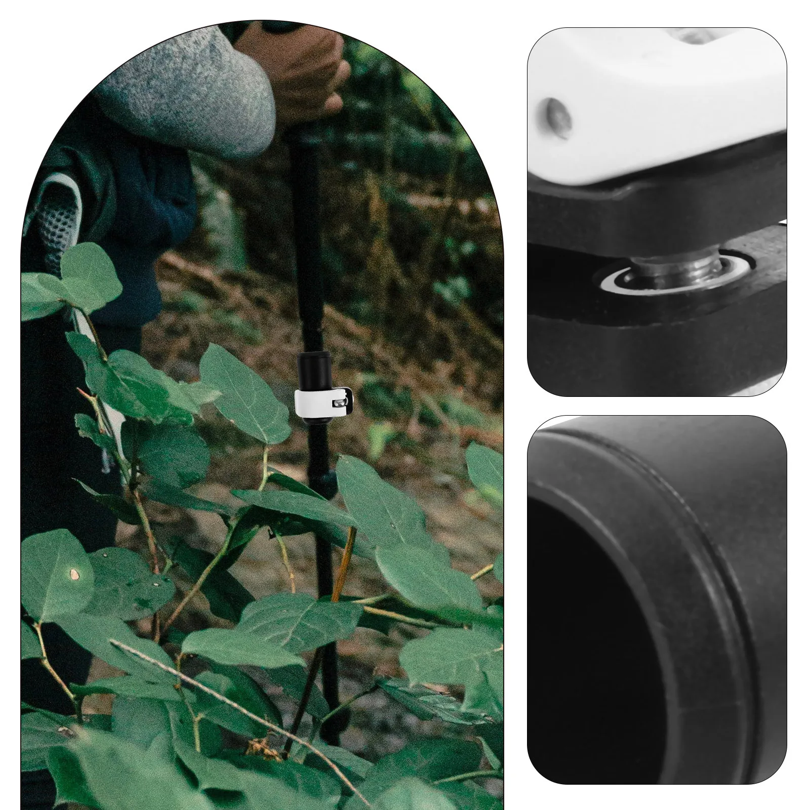 

Trekking Pole External Lock Durable Plastic Fastener Buckle Hiking Walking Stick Clip Anti for Trekking Supplies