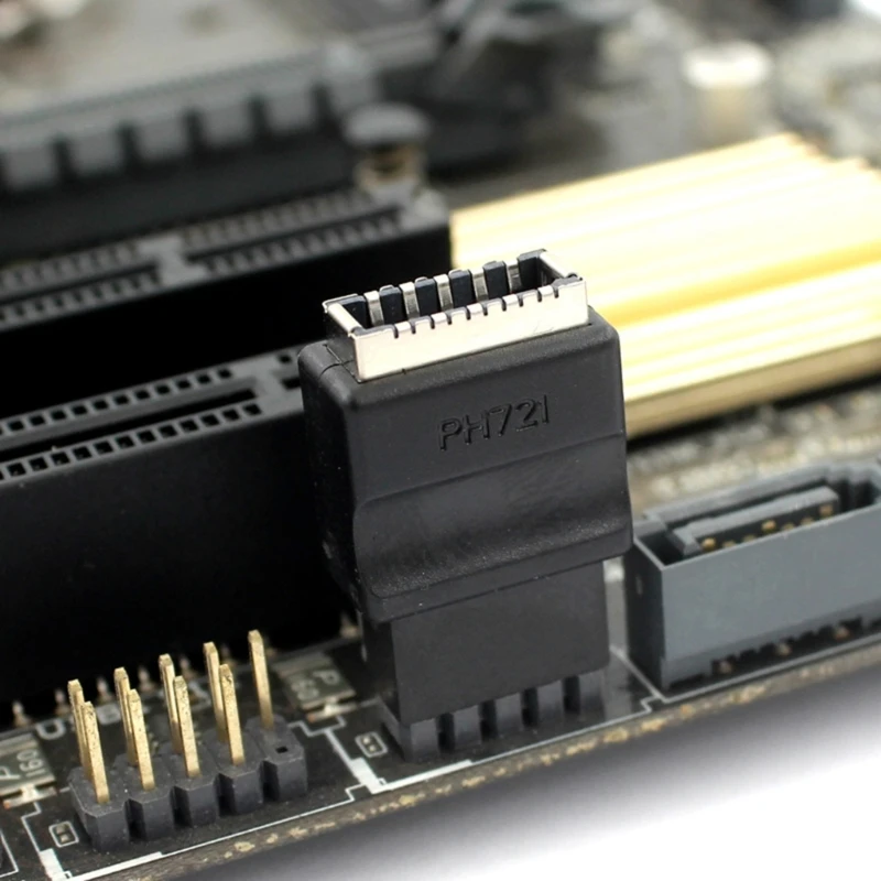 Internal USB 2.0 9Pin ke Typee Converter Adapter Header Motherboard Adapter