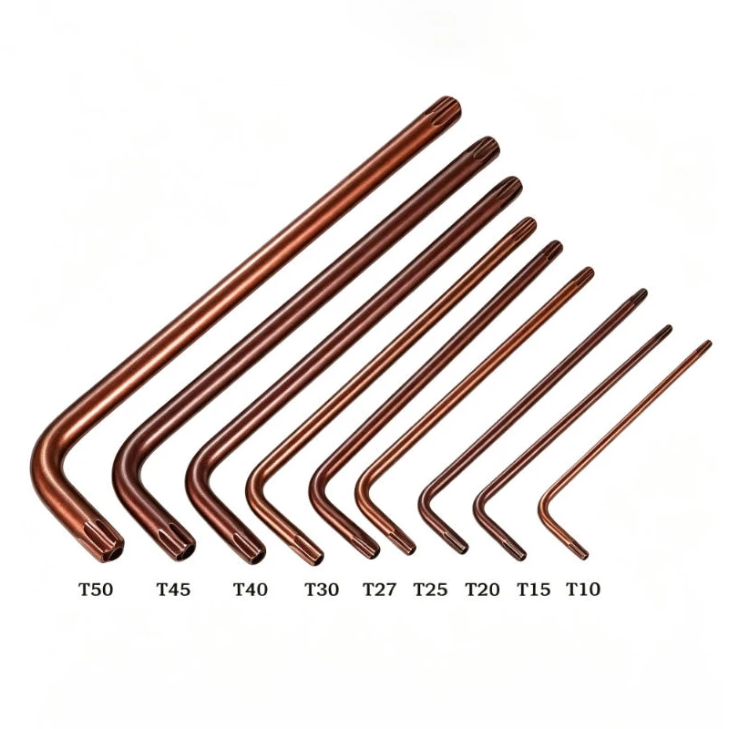 5PCS L-Type Torx Wrench with Hole T10 T15 T20 T25 T27 T30 T40 T45 T50 S2Alloy Steel Double-Head Torx Screw Wrench Hardware Tools - view 4