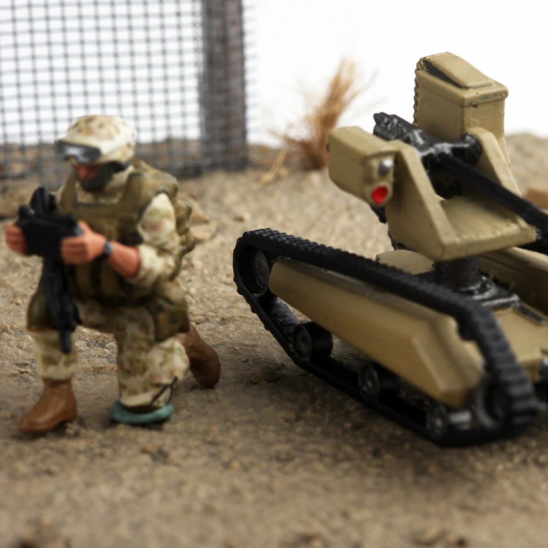 

Масштабные модели из смолы 1:72: Беспилотный боевой транспорт PITBULL RCWS, солдат, подходящий для сцен с танками и вертолетами, коллекционный, декоративный.