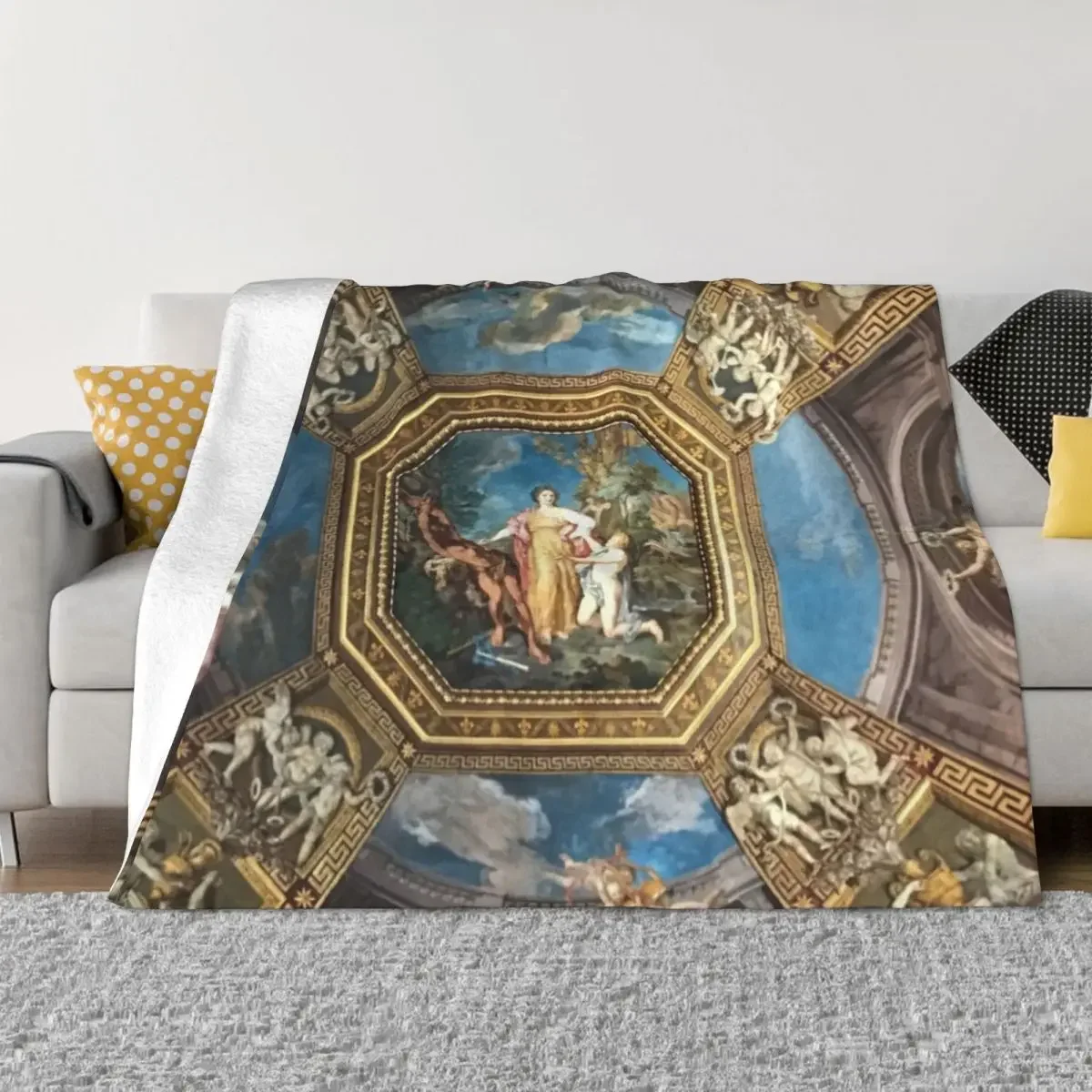 

Ceiling, Vatican Musuem Throw Blanket Retros Winter beds Blankets