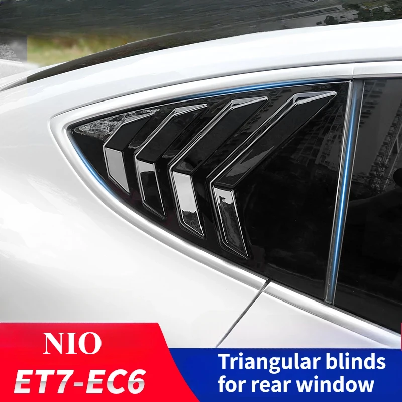 For NIO ET7 rear side shutters to modify black warrior rear window trim triangular shutters ET7 special accessories