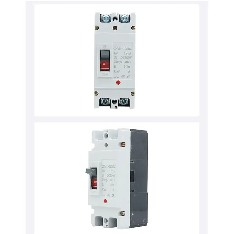 LXYB18B DC For Solar 500V 2P Molded Case Circuit Breaker Overload Protection Switch Protector For PV Applications Photovoltaic 2