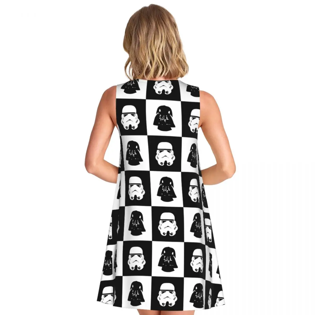 فستان نسائي بدون أكمام مخصص للسفر على الشاطئ والشاطئ فستان كاجوال بدون أكمام للتلفزيون الفضائي #2