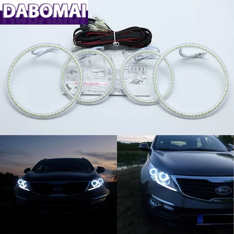 

Ультра яркий SMD белый светодиодный комплект Angel Eyes 2600LM 12V с кольцом Halo для Kia Sportage 2011 2012 2013 2014