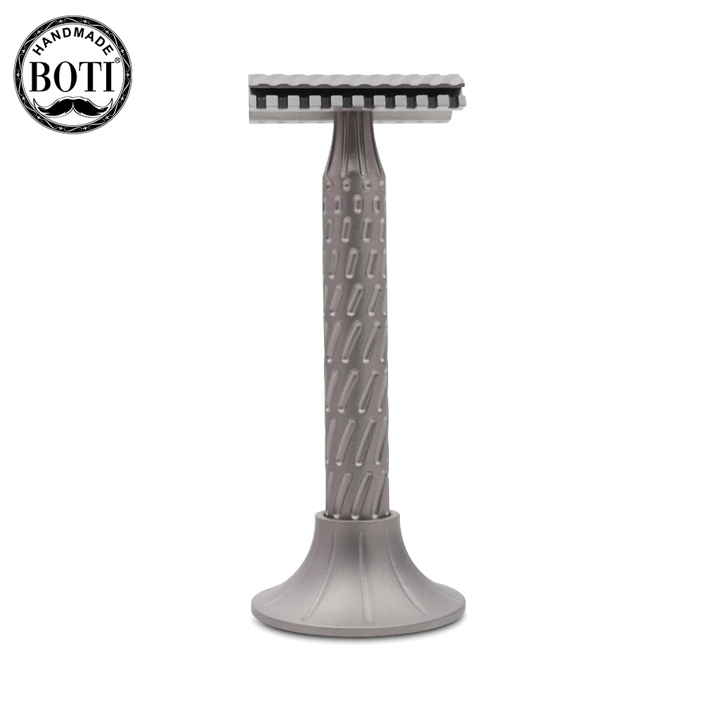 Boti the Latest Titanium Shaver in 2023 Vortex Men\'s Shaver Barber Tools Beard Trimmer for Men Safety Razor for Wet Shaving