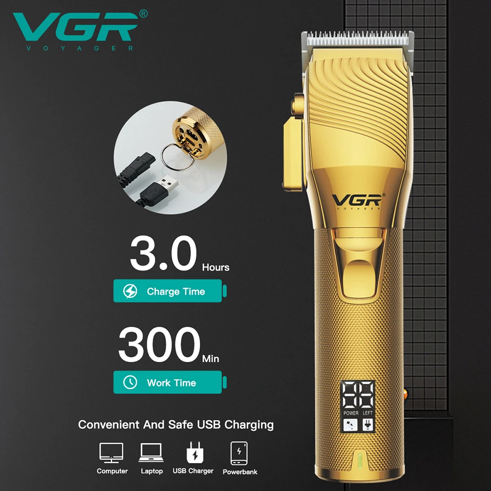 Professional Hair Clipper Rechargeable Hair Trimmer For Men Barber Accessories Cut Machin Beard Hair Cutting Machine Hair Cutter