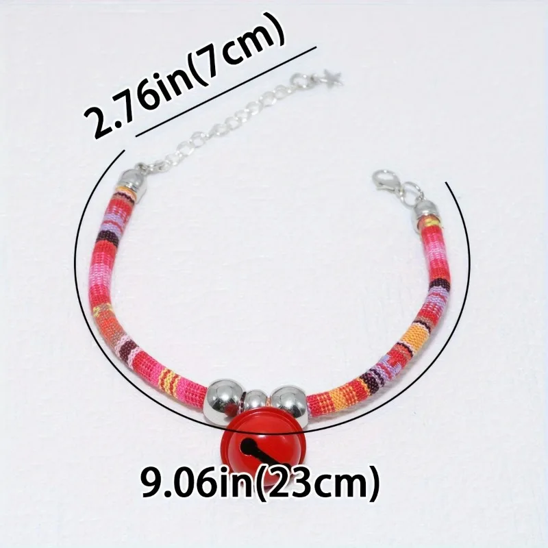 Adjustable Pet Collar with Bell Cute Collars for Small Dogs and Cats Kitten Necklace Pet Accessories