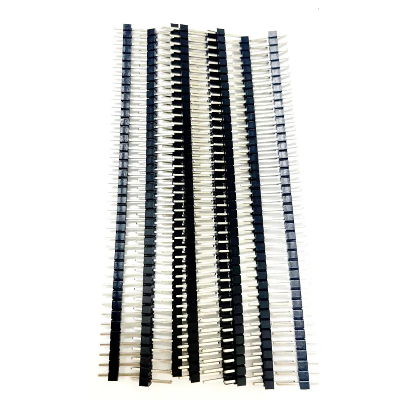 10Pcs 2.54mm 40 Pin 1x40 Single Row Male And Female 2.54 Breakable Pin Header PCB JST Connector Strip For Arduino DIY Kit