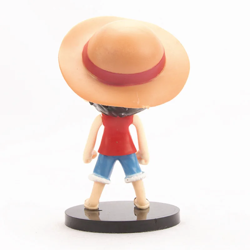 Figurine One Piece Monkey D Luffy en PVC, 3 Pièces, Modèle d'Expression, Jouet de Collection, Cadeau