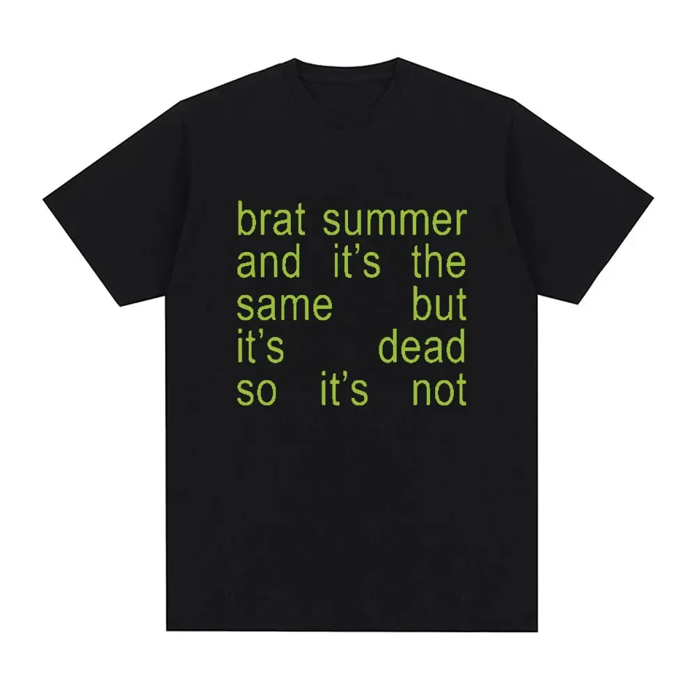 Charli Xcx Brat Summer and It's Same Album Tshirt Womens Fashion Harajuku Tshirt Casual Comfortable Extra Large T-shirt