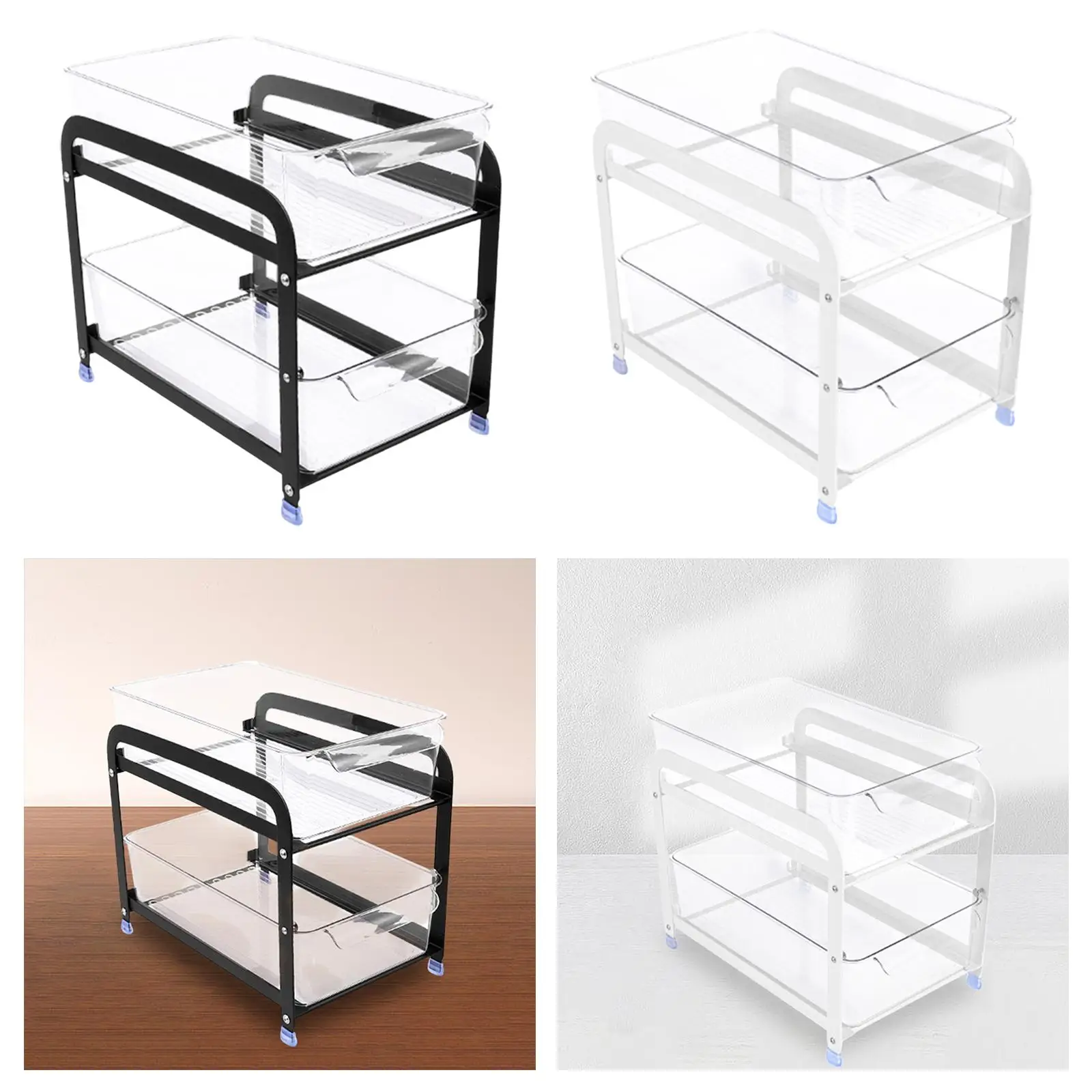 

Under Sink Organizer Vanity Tray Nordic Multifunction Decorative Storage Organizer Shelf for Wedding Party Shower Hotel Tabletop