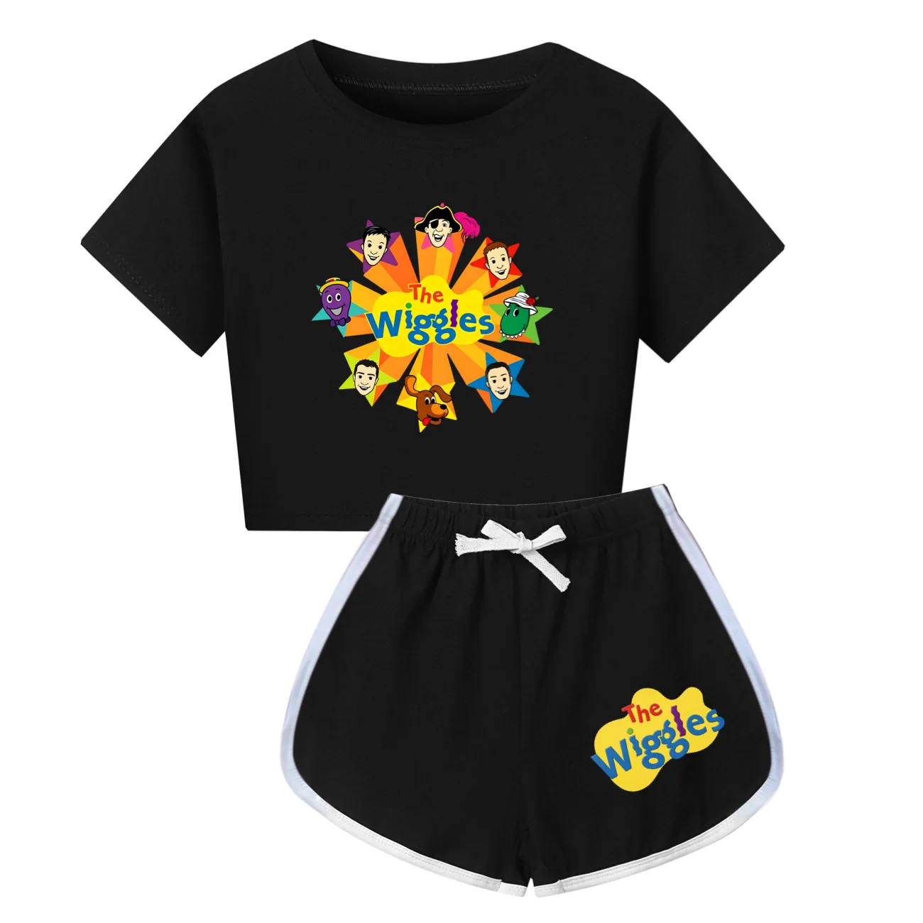 The Wiggles Jungen-Kleidungssets, Kinder-T-Shirts, Shorts, 2-teiliges Set, Teenager-Mädchen-Trainingsanzug, Baby-Outfits, Anzug, Urlaubsgeschenk 5748 – Detail 14