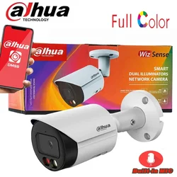 Original mutil language Dahua 4MP Full-Color WizSense PoE Built-in Mic SMD+ IP Camera IPC-HFW2449S-S-LED