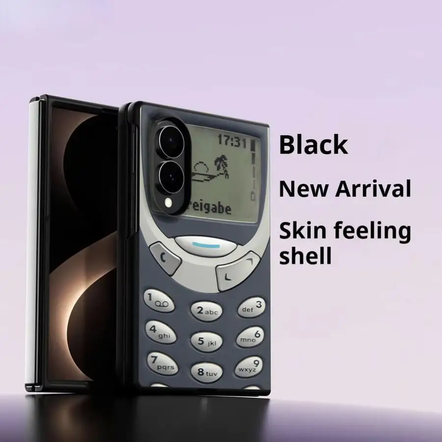 Luxury Phone Cover Case for Samsung Galaxy Z Fold 8 ZFold8 ZFold Wide Z Fold8 Wide Retro Phone
