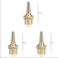 1/2,3/4,1''Brass Straight Garden Fountain Water Nozzle Spray Head Gold Color