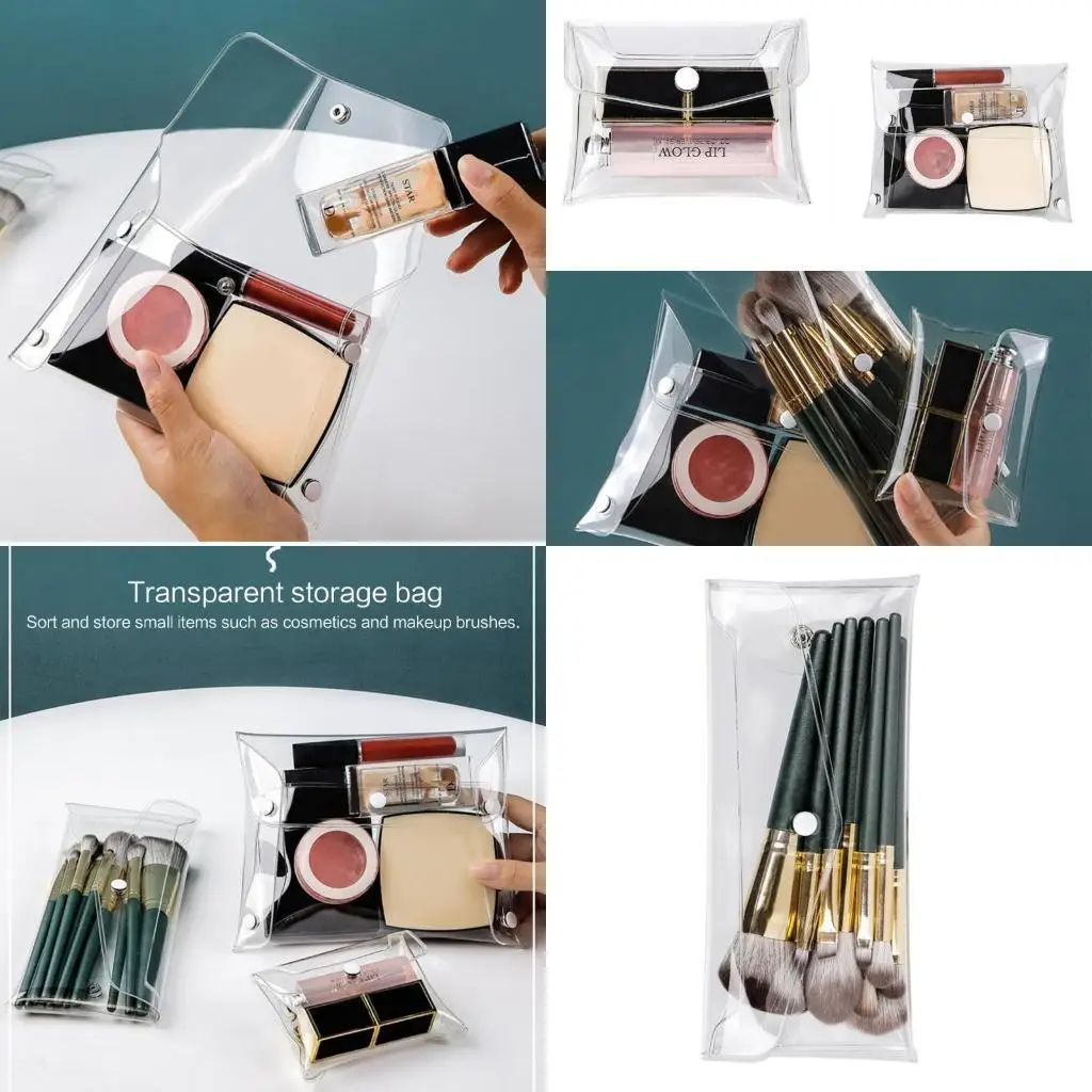 

D46D Stylish and Practical Clear PVC Cosmetic Bag for Makeup and Jewelry