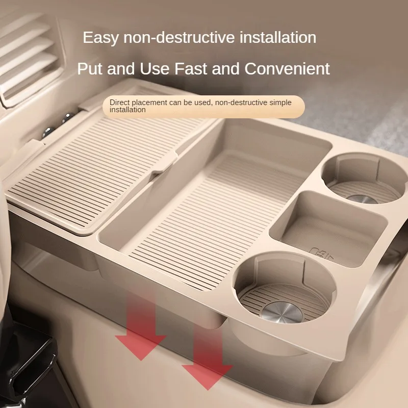 2024 For LUXXEED R7 Silicone Center Console Below Storage Box Central Control Organizer Mat Car Interior