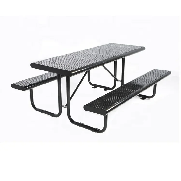 Outdoor Bench Set Chair Seat Dinning Beer Park Metal Picnic