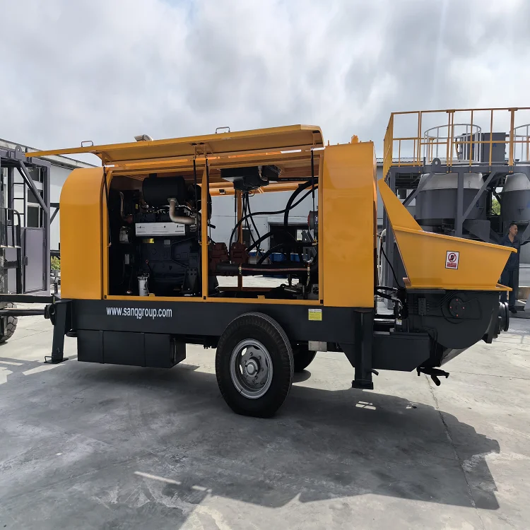 Bomba de concreto de marca chinesa Desiel/bomba de cimento elétrica grande e pequena Bomba de concreto estacionária econômica de bom desempenho