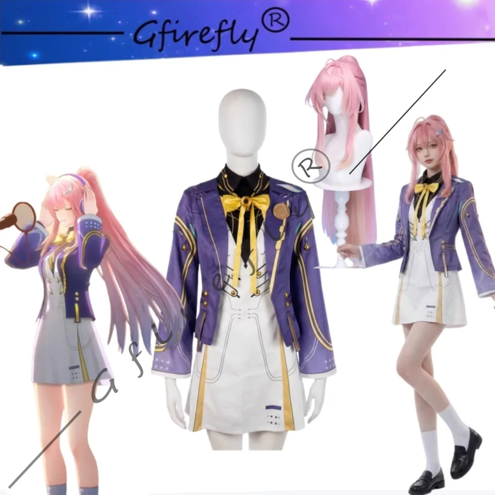 

Wuthering Waves Aemeath Same Style School Uniform Cosplay Full Costume Adult Women Stage Show Halloween Carnival Party Outfit