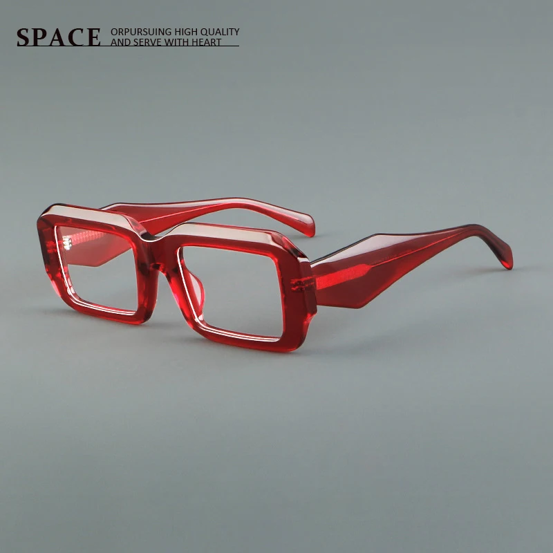 

1159 pairs of square-shaped vintage classic eyeglass frames crafted by professional designers hand-engraved with a logo for men