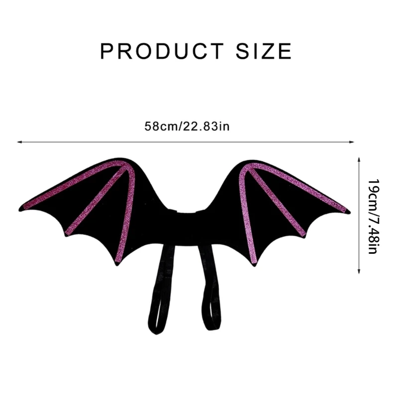 Halloween Bat Wing-kostuum voor verjaardag Kerstmis Maskerade Cosplay Party DXAA