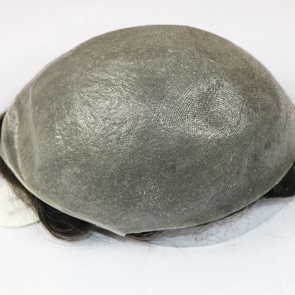 0.04 مللي متر-0.06 مللي متر رقيقة جدا الجلد غير قابلة للاكتشاف شعري طبيعي للرجال فقدان الشعر تجديد الشعرية الاصطناعية 110% الكثافة الطبيعية