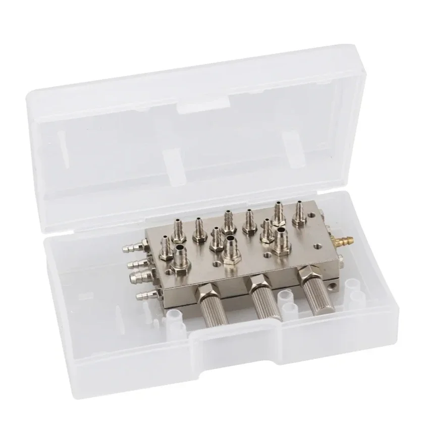 Premium Lab Valve Control Lab Chair Air / Water Triple Diaphragm Membrane Valve Labs Equipment Quadruple Diaphrag 3 in 1 /4 in 1