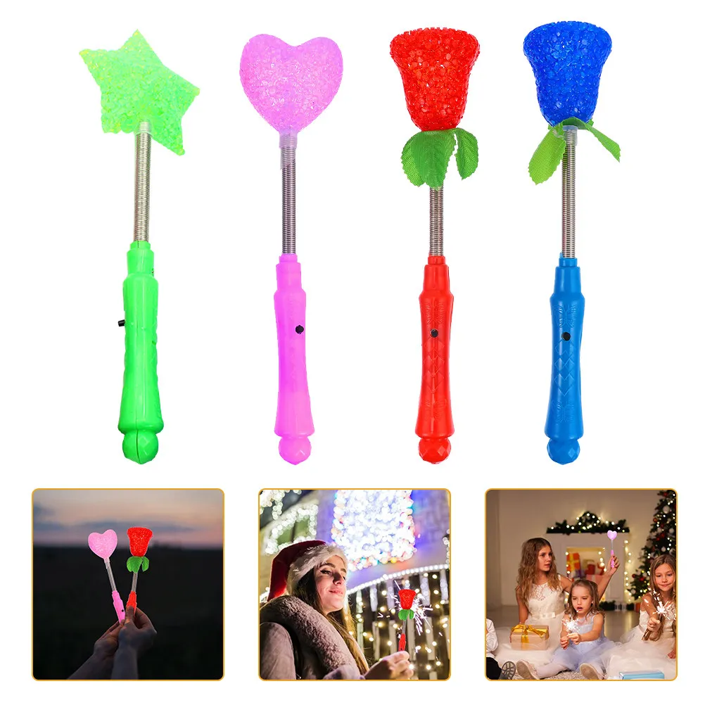 

4 шт. светящиеся палочки для рук, флуоресцентные, светящиеся в темноте, для детских вечеринок, фестивалей, креативные вспышечные палочки, палочки для встряхивания, реквизит для Хэллоуина и баров