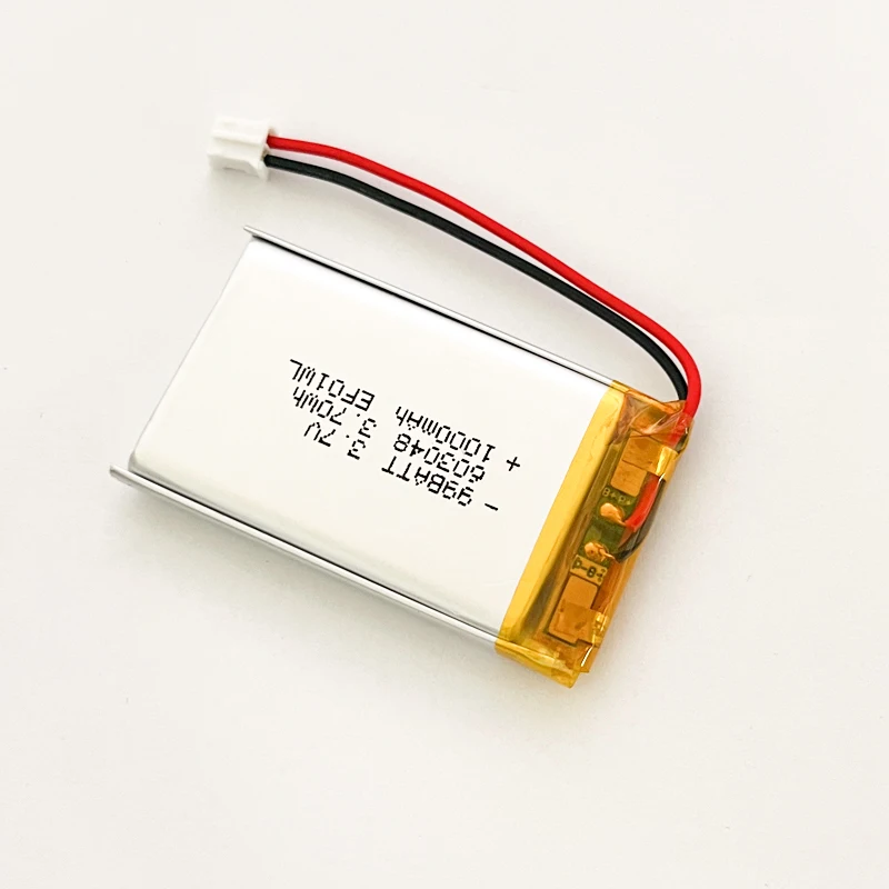 3.7V Lipo Battery 603048 1000mAh Rechargeable Polymer Lithium Batterie for Game Controller Robot GPS Bluetooth Headset LED Lamps