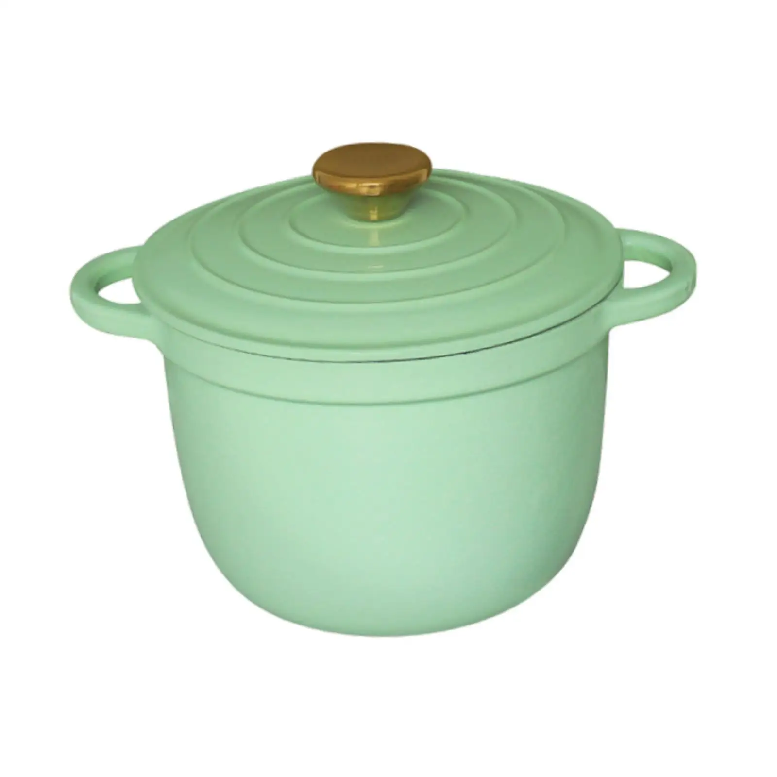 Enamel Pot Housewarming Gifts Kitchen Cookware with Cover Cooking Pot Practical Double Ear Soup Pot for Kitchen Restaurant Home