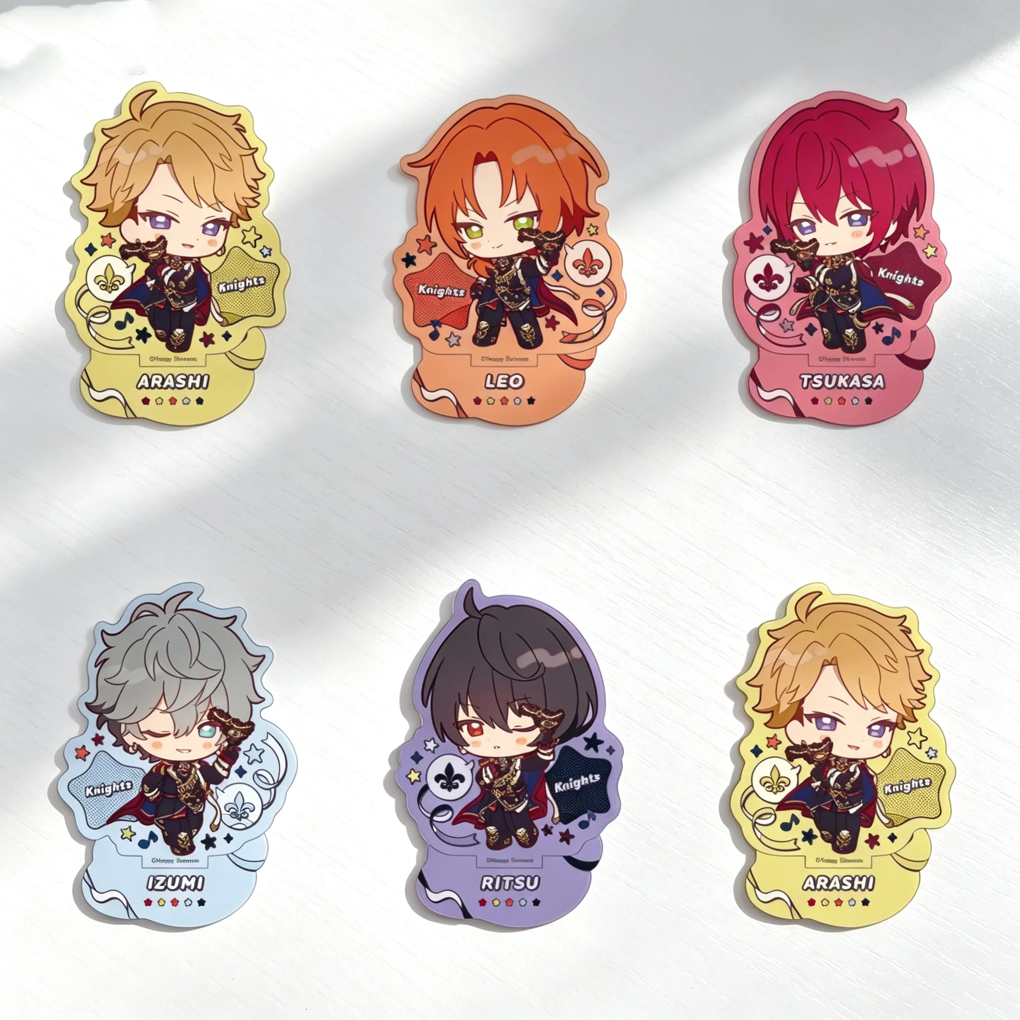 Game Ensemble Stars!! Arashi Narukami With ThanX Ver Q-Style Acrylic Stand Model Plate Keychains Desk Decorations