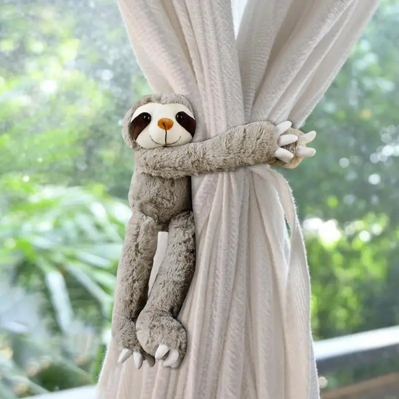 Stuffed Sloth Plush Toy Adorable Vivid Sloth Gifts For Kids Sloth Doll Sloth Plush Toy 17.72in Children's Soothing Doll Gift For