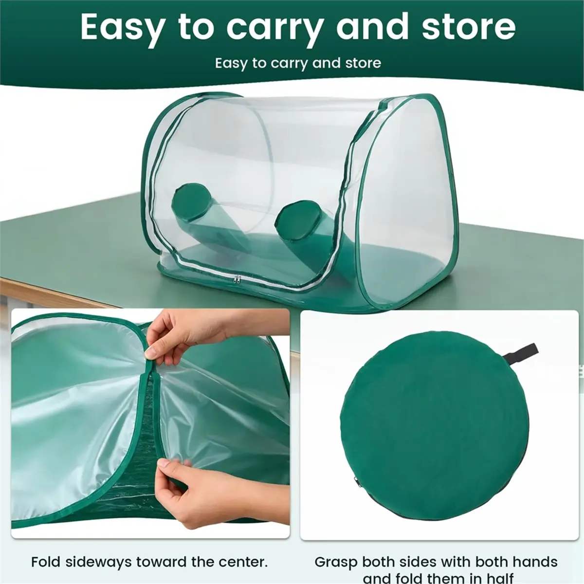 Pop‑Up Mushroom Grow Tent , Portable Plant Protector for Outdoor Bird