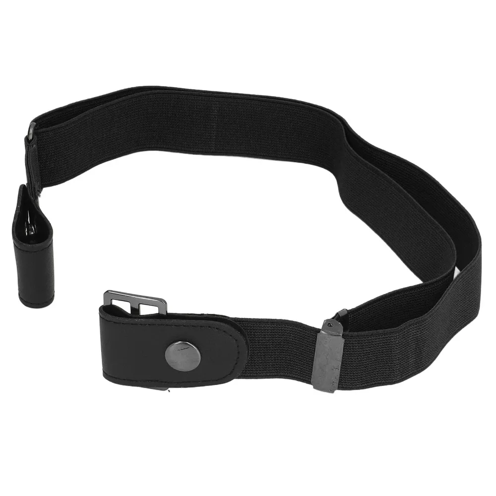 2PCS Elastic No Buckle Stretch Belt Adjustable Stretch Invisible Elastic Waist Belt Woven Cloth with Detachable Clip