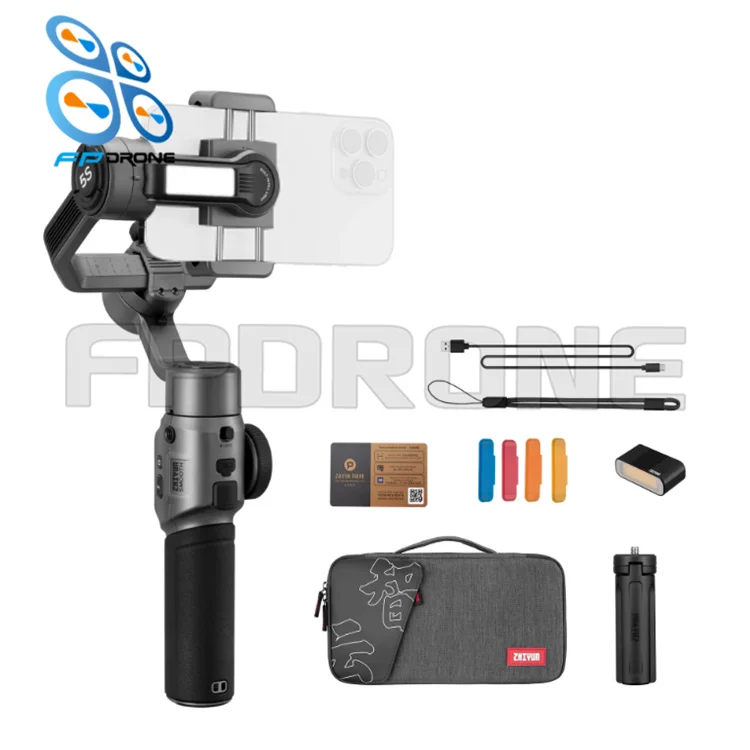 Foldable gimbal Smooth 5 Combo gimbal stabilizer for smartphone camera, photo & accessories in stock