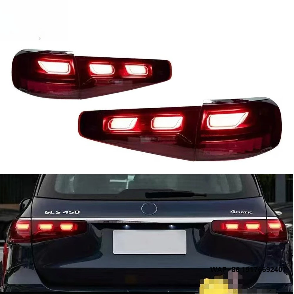 Car Red Taillight for X167 GLS Class M Style Back Signal Lamp LED Tail Light Back Lamp LED Rear Lights Auto Replace Body Part