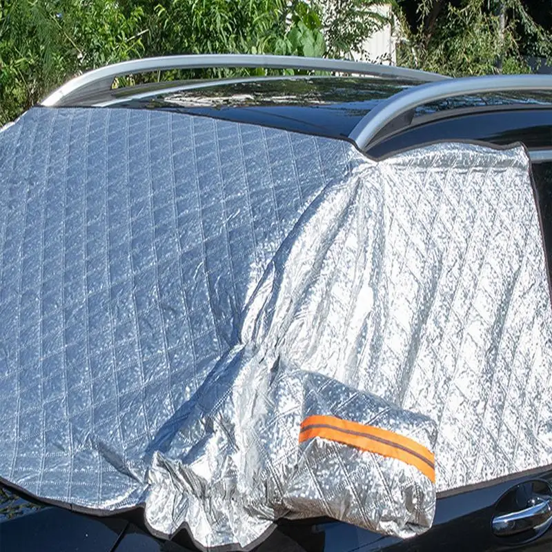 

Car Snow Cover Aluminum Foil Car Windshield Cover Weatherproof Automotive Windshield Sunshades Car Windshield Sun Visor For Most
