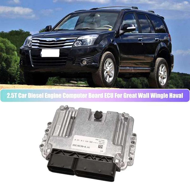 Spare Parts Car Diesel Engine Computer Board ECU 2.5T Fit For Great Wall Wingle Haval 0281013328 EDC16C39-6