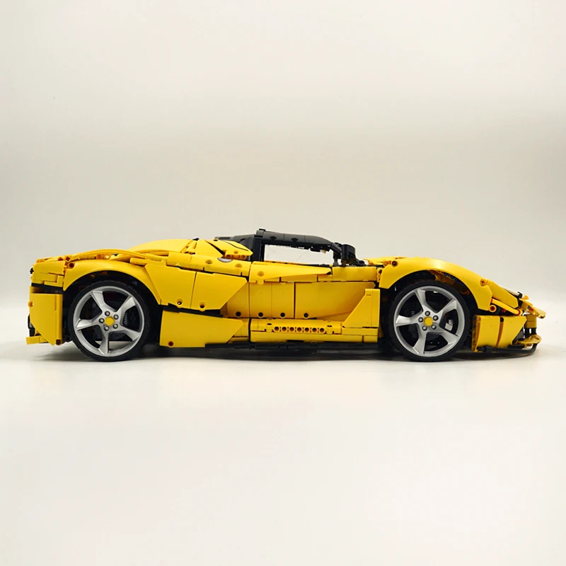 New MOC High-Tech SP3 Yellow Super Sports Car Buidling Blocks Speed Vehicle Bricks Assembly Puzzle Toys Christmas Gifts For Kids