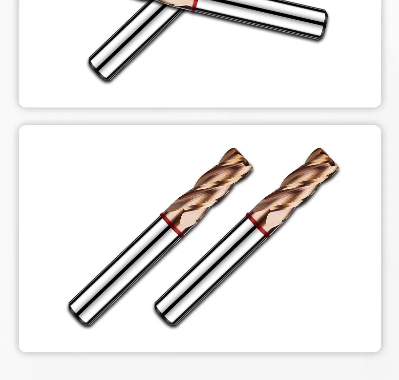 AZZKOR Hartmetall-Stahlfräser 4F Beschichtung CNC Mechanische Rundfräser Werkzeuge TGR-HRC55 – Detail 18