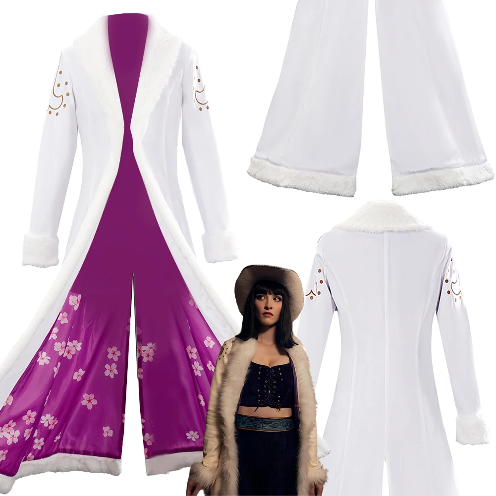 Disfraz de Nico Robin de One Piece, Abrigo Largo para Cosplay, Versión 2026, Disfraz de Pirata para Mujer, Ropa para Halloween y Carnaval