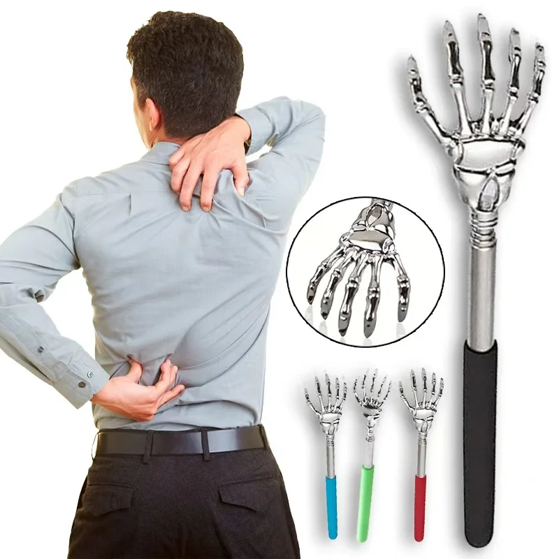 

Портативный телескопический скребок для спины из нержавеющей стали - выдвижной массажер для скребка для кровообращения и расслабления здоровья