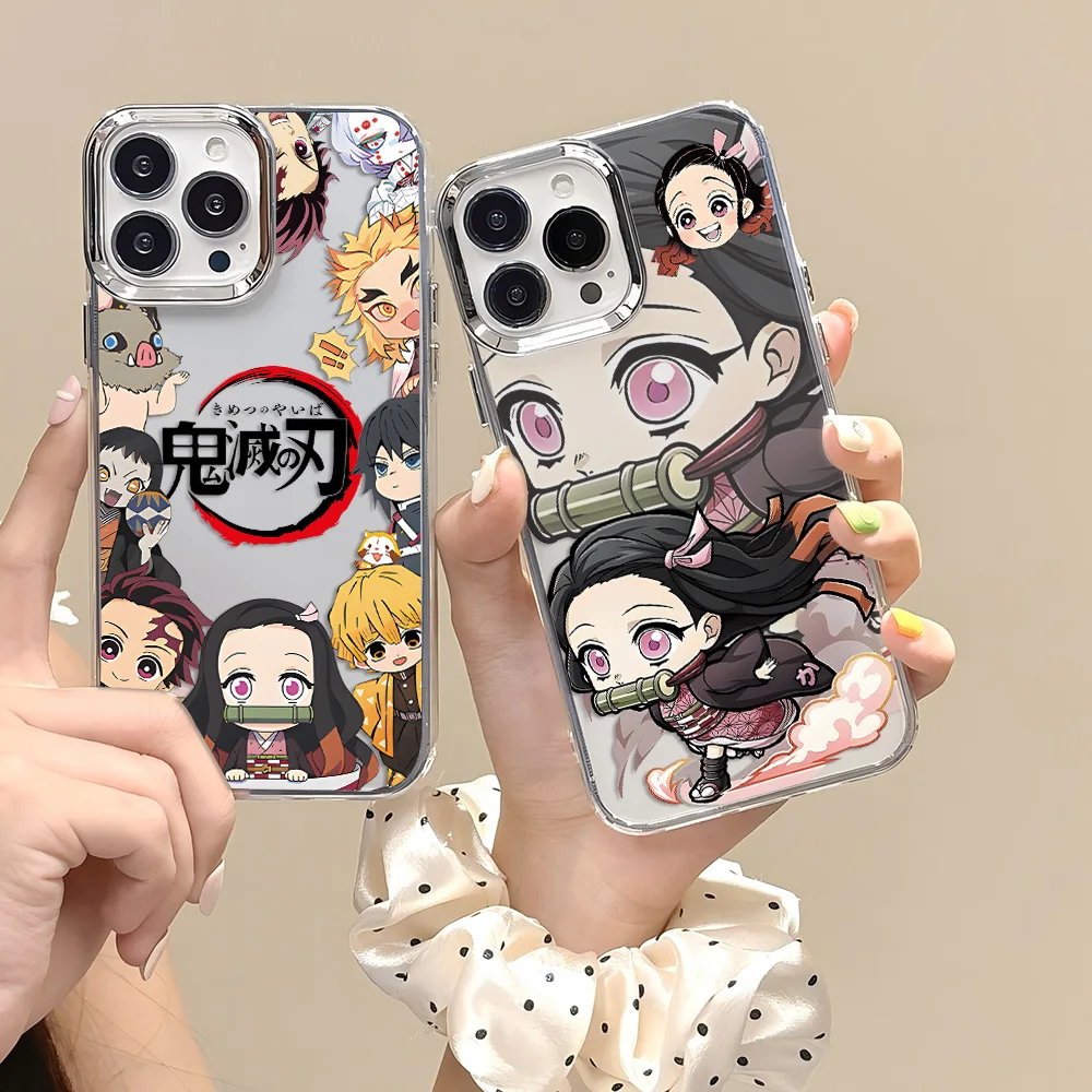 Kamado Nezuko Demons Slayers Handyhülle für iPhone 17 16e 16 15 14 13 12 11 Pro Max XR XS MAX 8 7 Air Plus Transparente Softcover