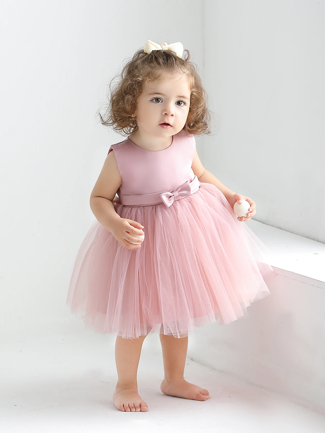 Traje de primer cumpleaños para niña, ropa de fiesta, vestidos para niña de 12 a 18 meses, vestido para bebé, vestido de bautizo